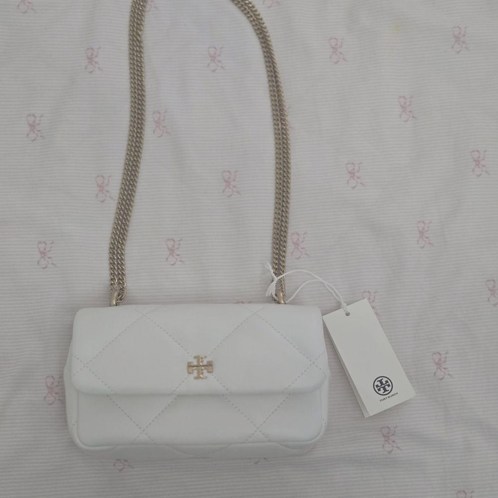 NWOT TORY BURCH Mini Kira Pavé Quilted Leather Shoulder Bag - Picture 2 of 4